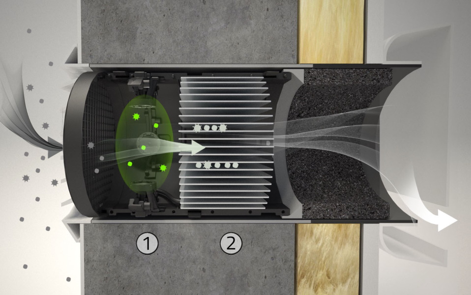 entrée d'air installée au Village des athlètes