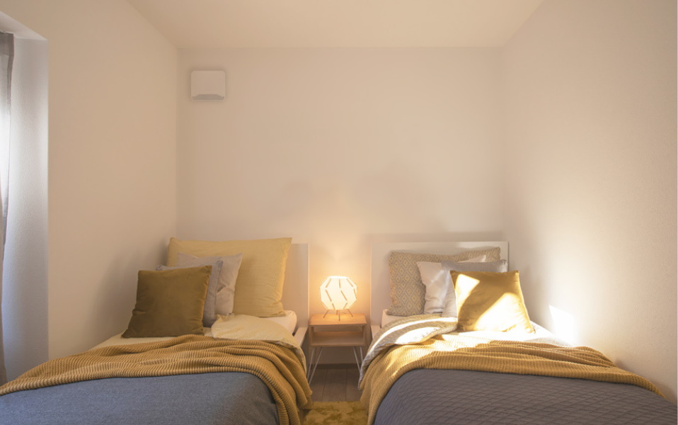 entrée d'air installée au Village des athètes