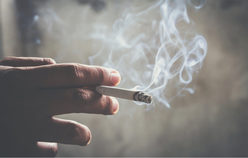cigarette smoke fine particles indoor air