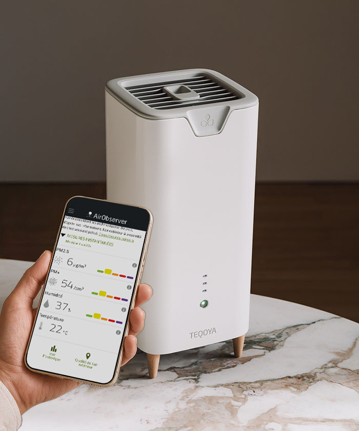 Filterless air purifier TEQOYA E500