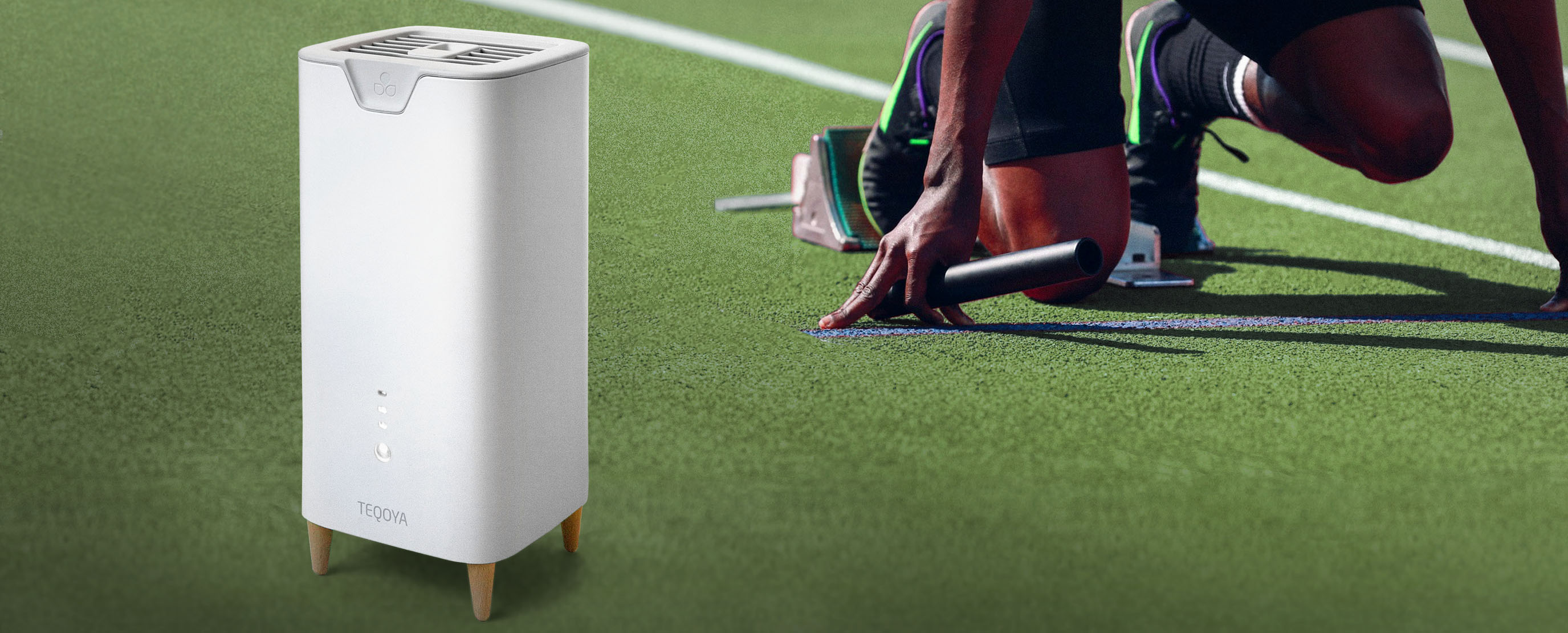 Eco-friendly French ionizer air purifier TEQOYA