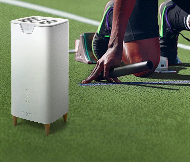 Eco-friendly French ionizer air purifier TEQOYA