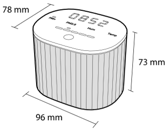 Capteur de qualité de l'air TEQOYA S1