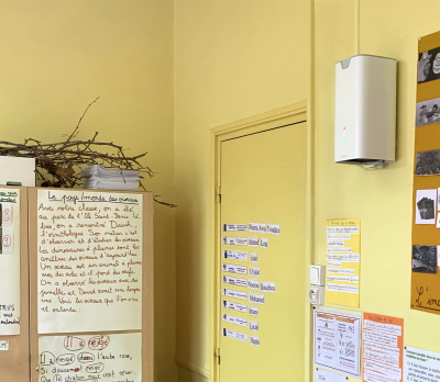 purificateur d'air école 