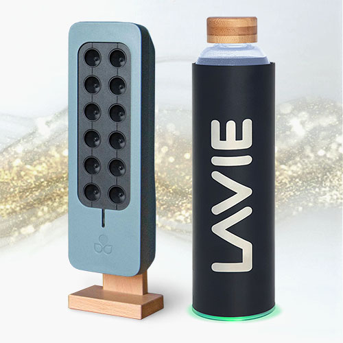 Purificateur d'air ioniseur TEQOYA T200 argile bleu